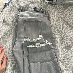 Armani Exchange grey denim jeans